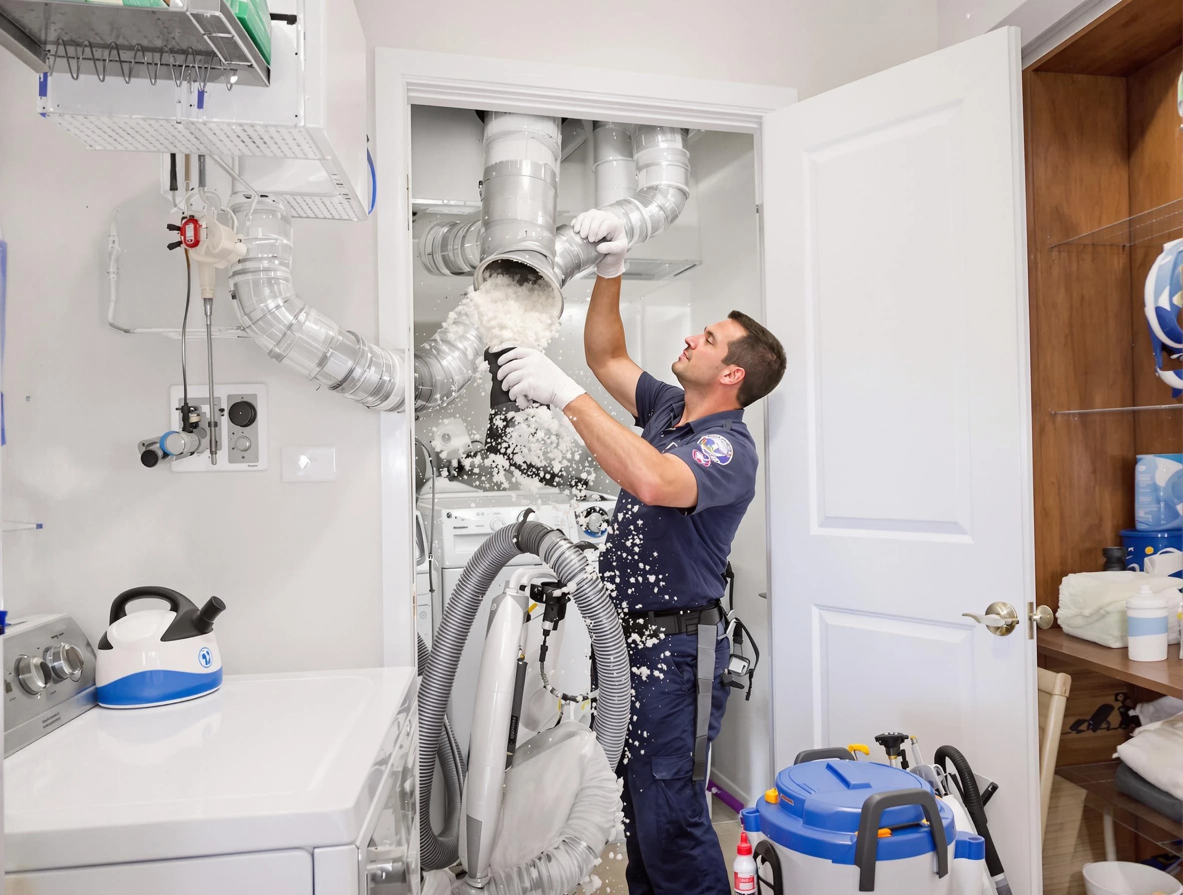 Cecil Dryer Vent Cleaning technician delivering thorough residential dryer vent cleaning service in Cecil