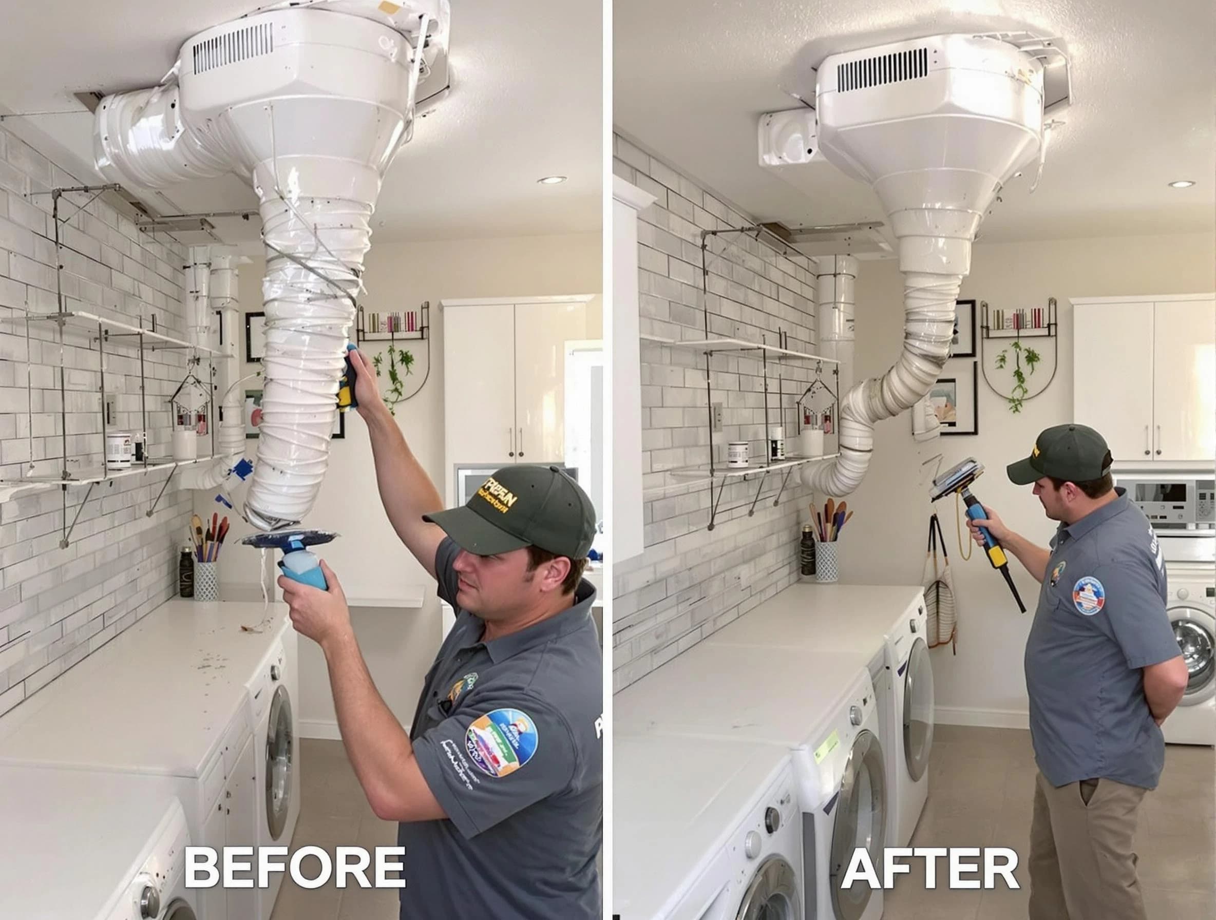 Professional dryer exhaust vent cleaning by Cecil Dryer Vent Cleaning in Cecil